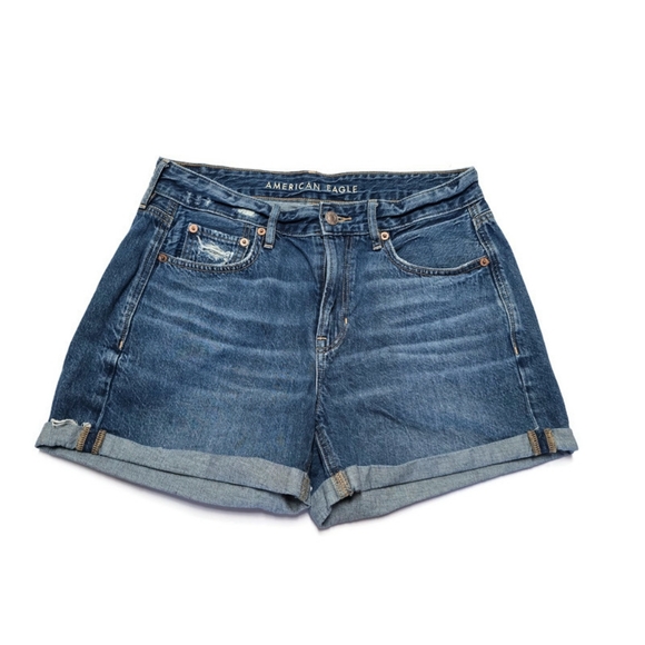 American Eagle Outfitters Pants - American Eagle Shorts Womens 4 Tomgirl Short Mid Rise Distressed Cuffed